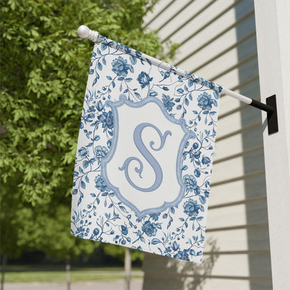 Monogram garden flag, Personalized outdoor decor, Custom initial yard flag, Monogrammed house flag, Initial garden banner
