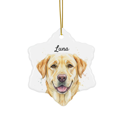 Custom Dog Ornament, Personalized Pet Gift, Dog Lovers Christmas Decor, Hand Painted Pet Portrait Ornament, Custom Dog Lover Gift