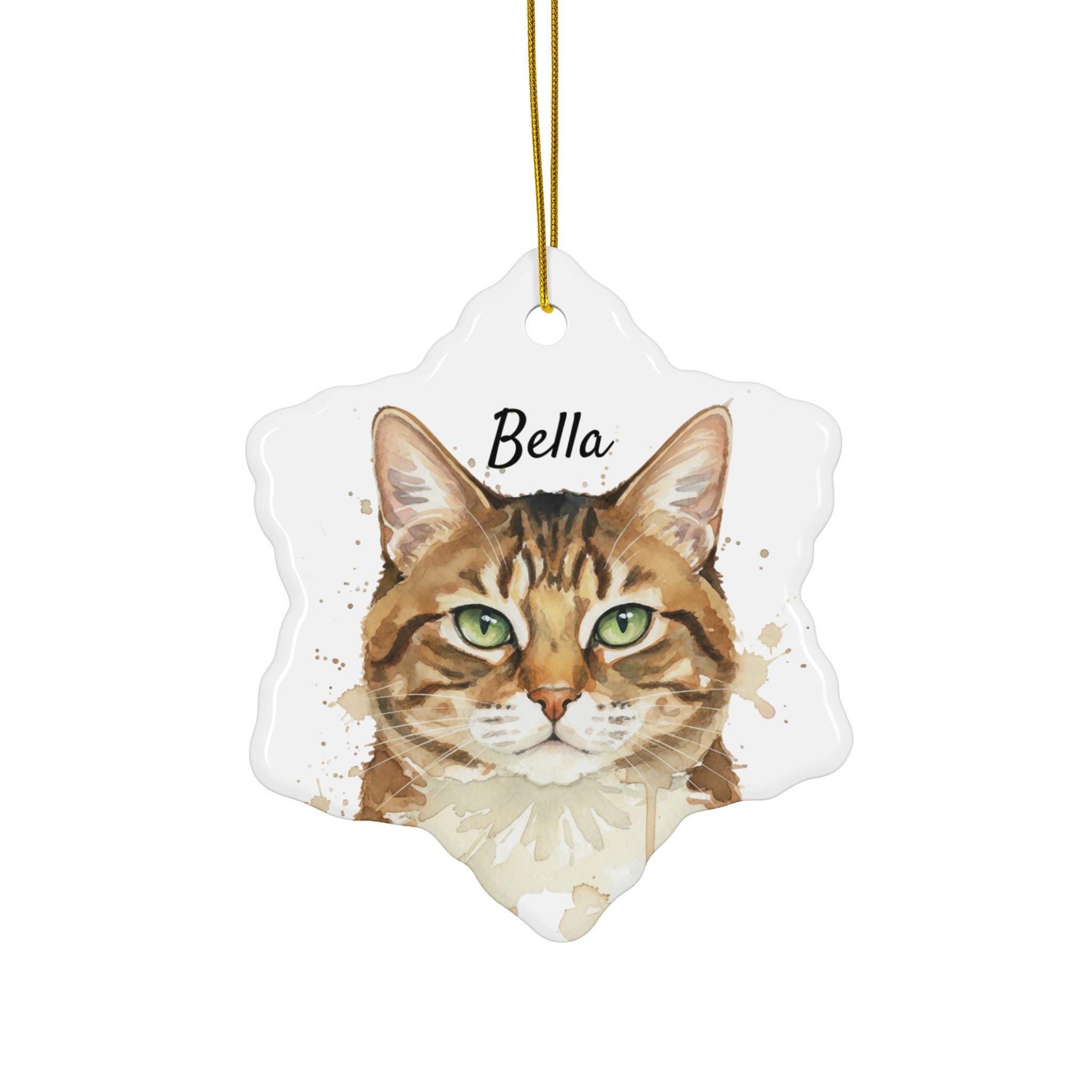 Custom Cat Ornament, Personalized Pet Gift, Cat Lover Decoration, Christmas Tree Ornament, Cat Mom Gift, Custom Pet Decor