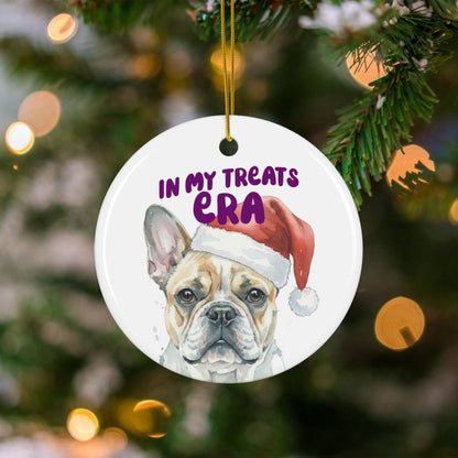 In My Treats Era Dog Christmas Ornament, Pet Lovers Tree Decoration, Holiday Gift for Dog Owners, Cute Pet Photo Ornament