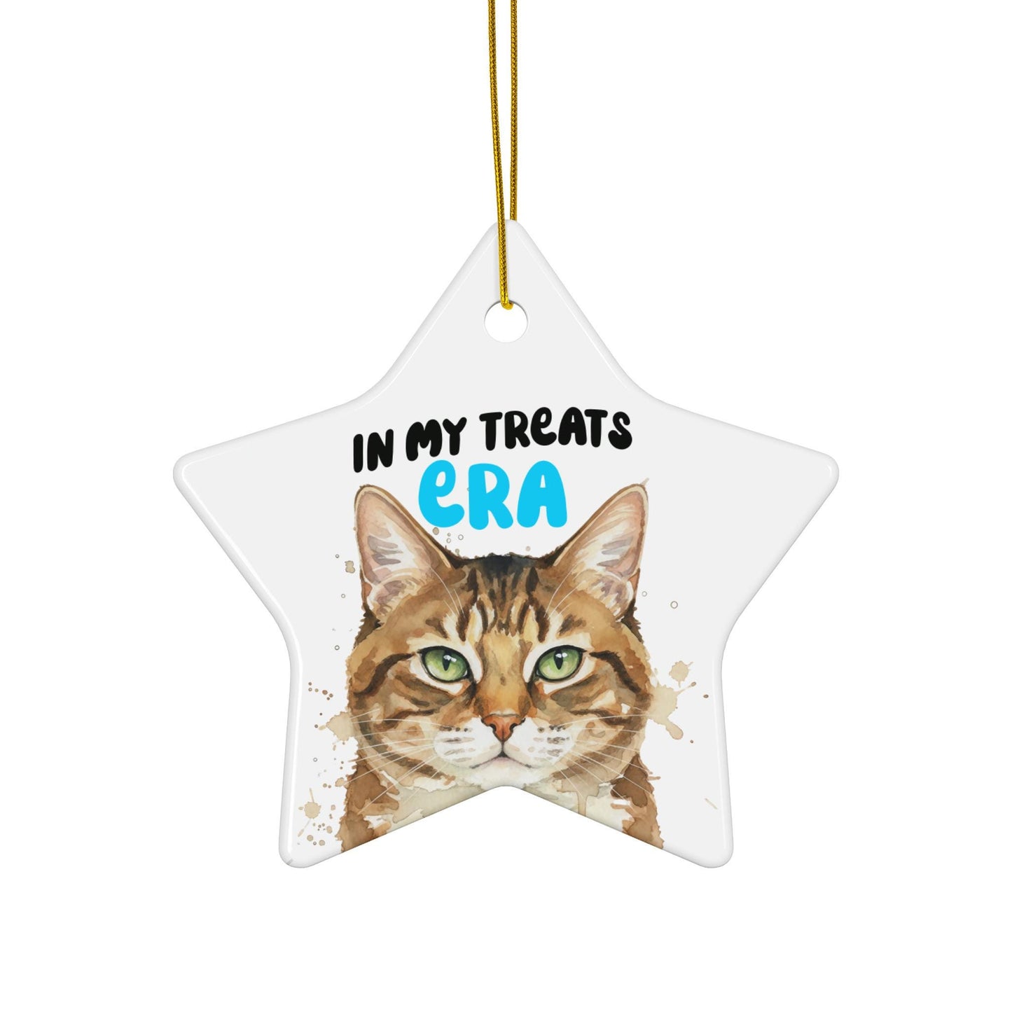 Cat Lover Gift, Star Shaped Ornament, Funny Cat Keepsake, Pet Owner Christmas Decoration, Cute Cat Ornament, Unique Cat Decor