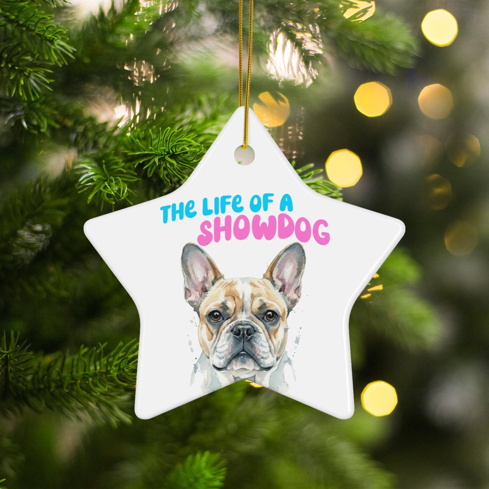Custom French Bulldog Christmas Ornament, Cute Dog Lover Gift, Personalized Pet Keepsake, Holiday Tree Decoration, Pet Memorial, Xmas