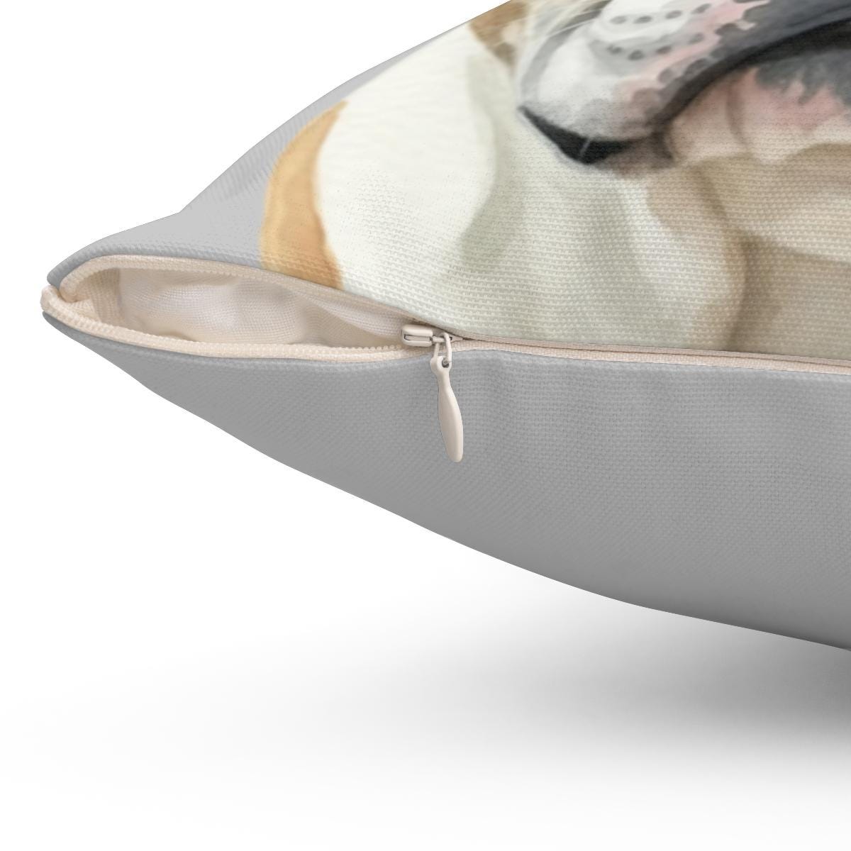 Dog Lover Gift, Bulldog Throw Pillow, Cute Pet Home Decor, Dog Art Cushion, Cozy Living Room Accent, Animal Print Pillow, Dog Themed Decor