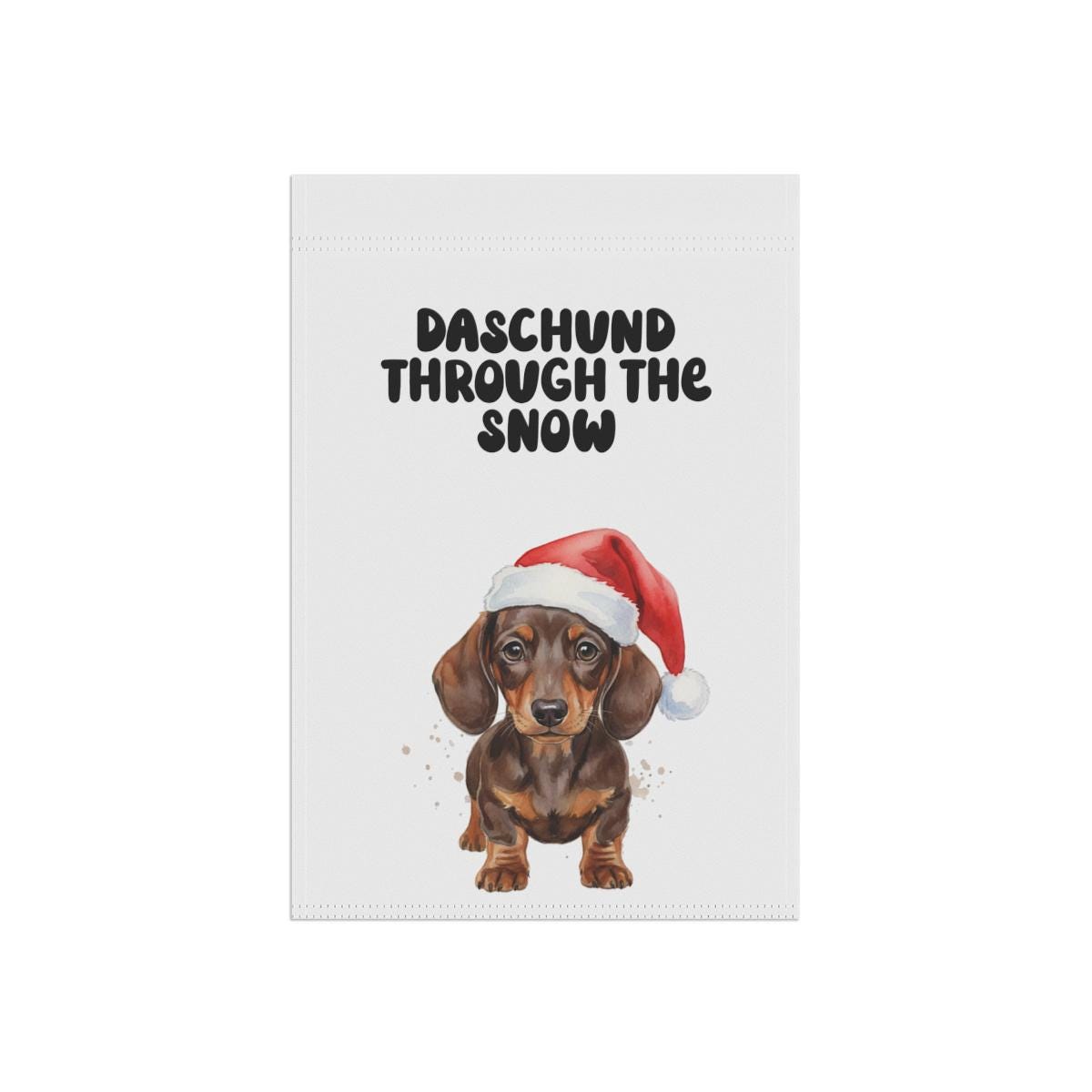 Adorable Christmas Dachshund Print, Unique Holiday Decor, Cute Santa Dog Poster, Perfect Gift for Dog Lovers, Festive Wall Art