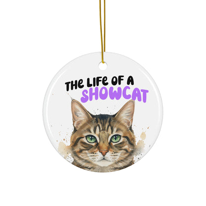 Cat Lover Gift, Cat Show Ornaments, Unique Cat Decorations, Charming Cat Christmas Ornament, Pet Owner Keepsake, Cute Cat Gift