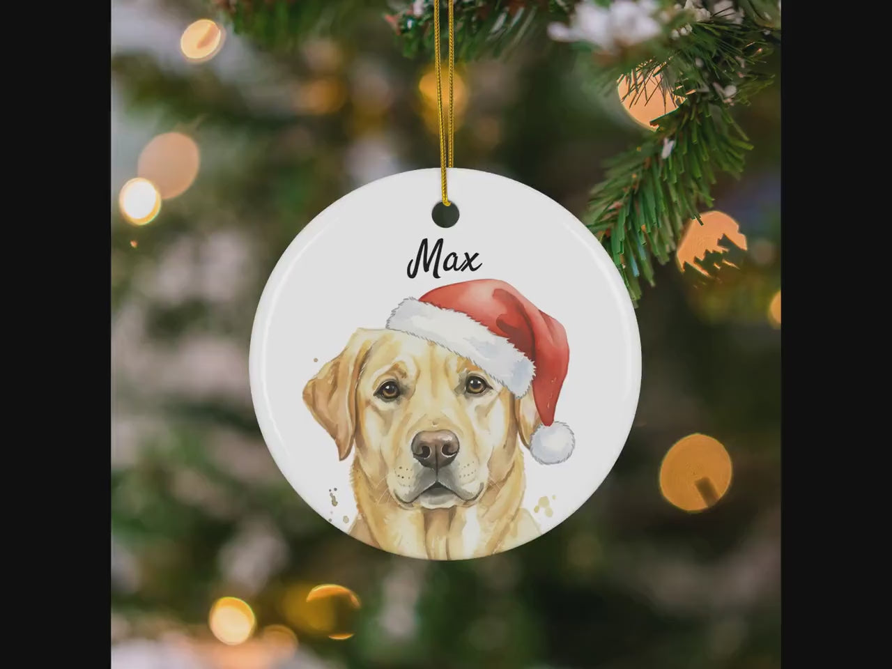 Custom Dog Photo Ornament: Personalized Ceramic Pet Keepsake