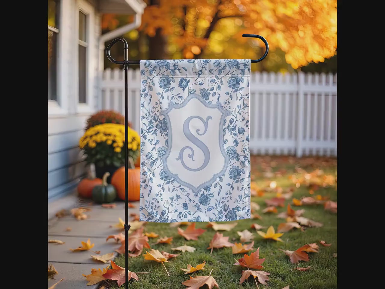 Custom Family Name Garden Flag, Vintage Style, Cottagecore Home Decor, Personalized Wedding Sign. Flag stand/pole/fasteners not included.