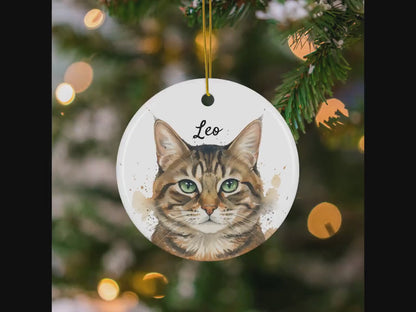 Custom Pet Ornament: Personalized Cat Remembrance Gift