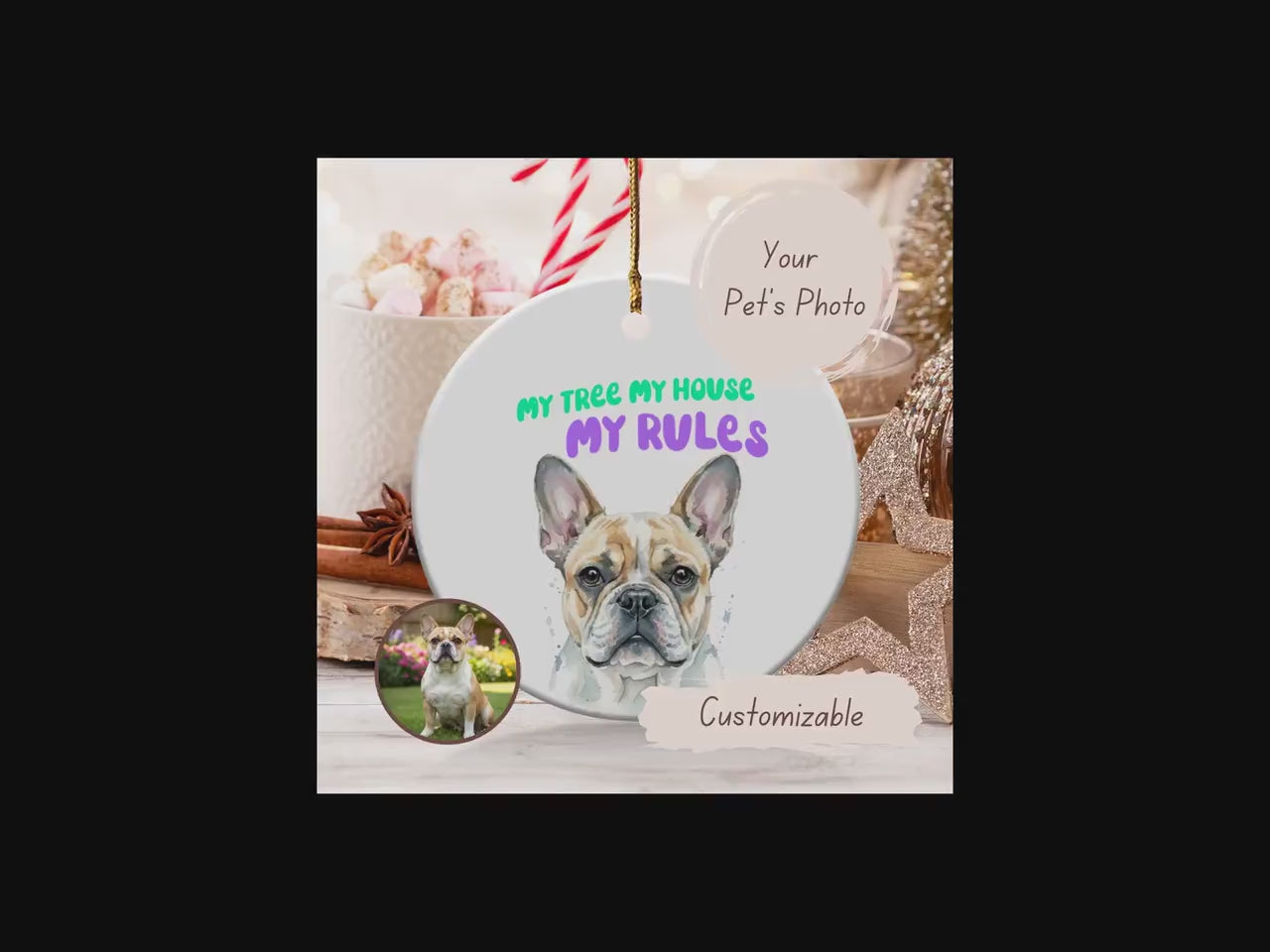 Custom Pet Ornament, Personalized Pet Ornament, Funny Pet Gift